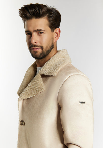DreiMaster Vintage Herren �bergangsjacke aus Fellimitat