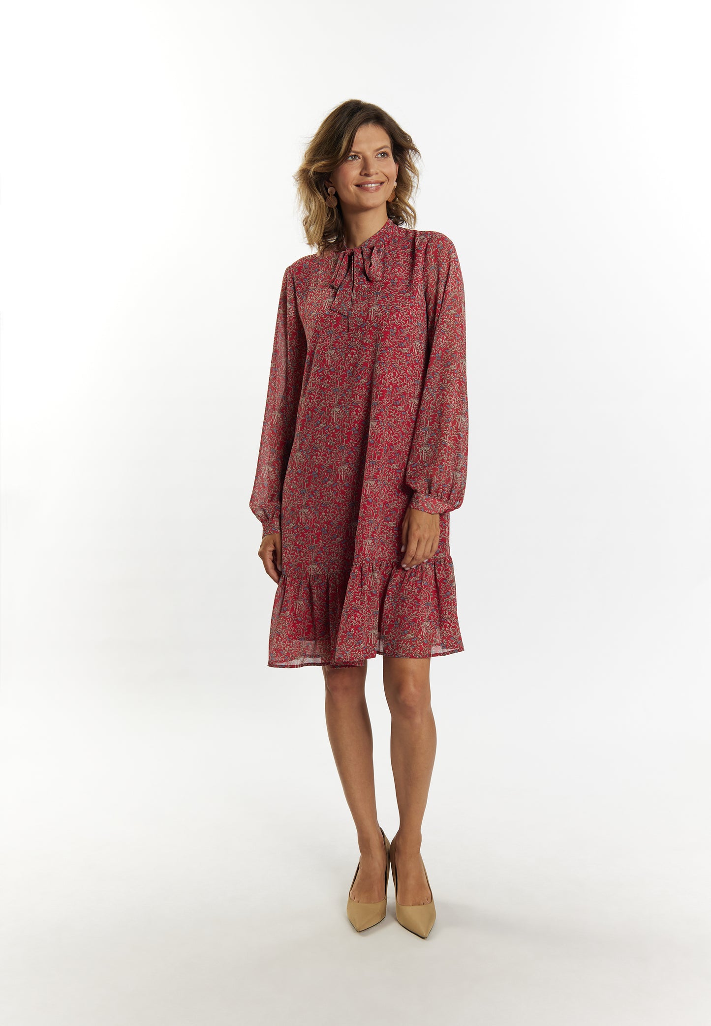 Albee Women's Midi Dress With Floral Print
