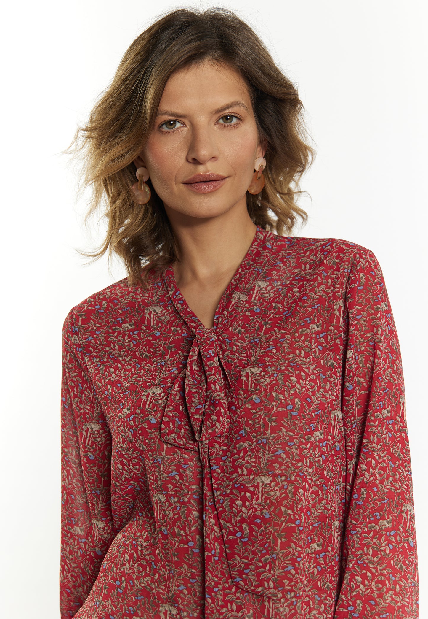 Albee Women's Tie Neck Blouse
