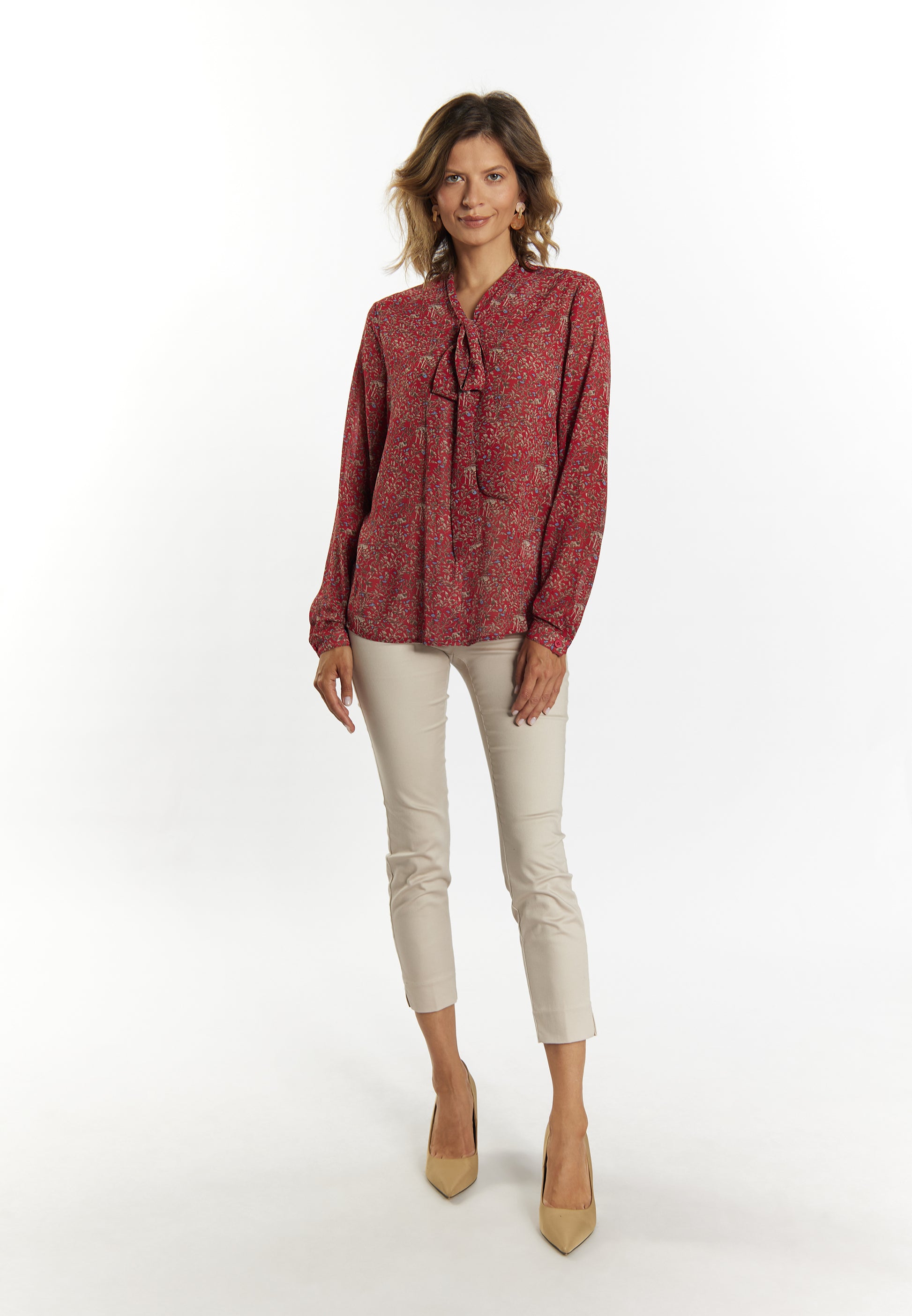 Albee Women's Tie Neck Blouse