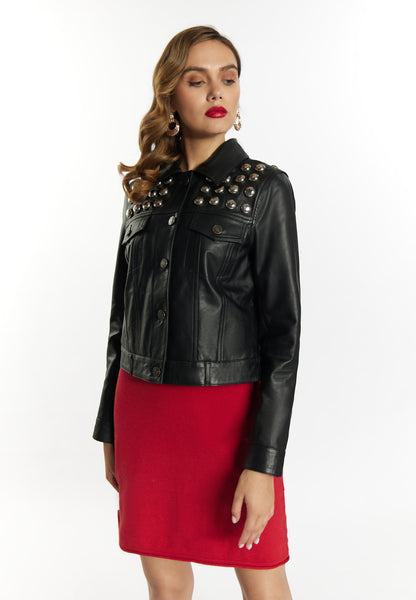 faina Lederjacke