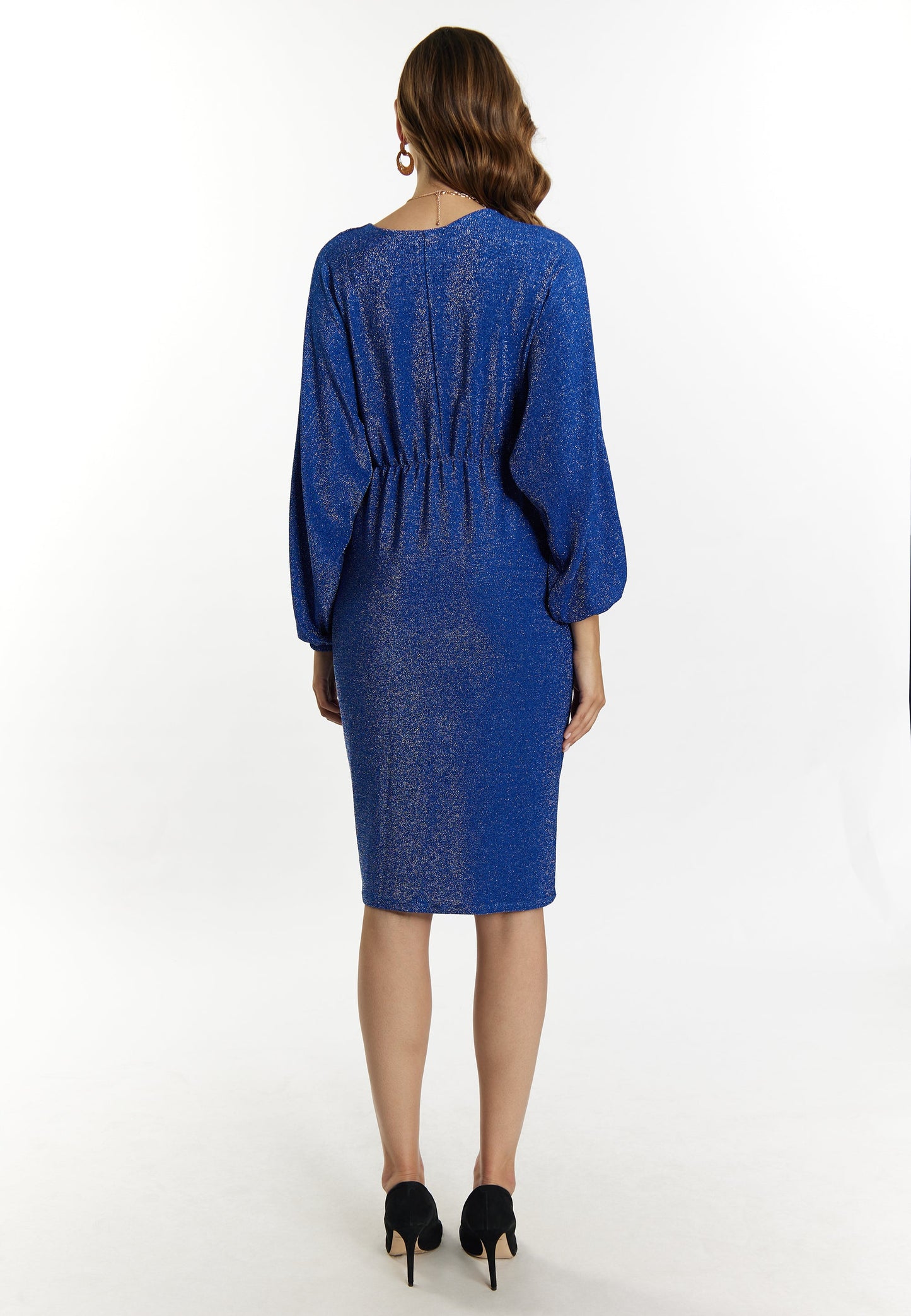 Faina Women's Evening Dress With Shiny Yarn