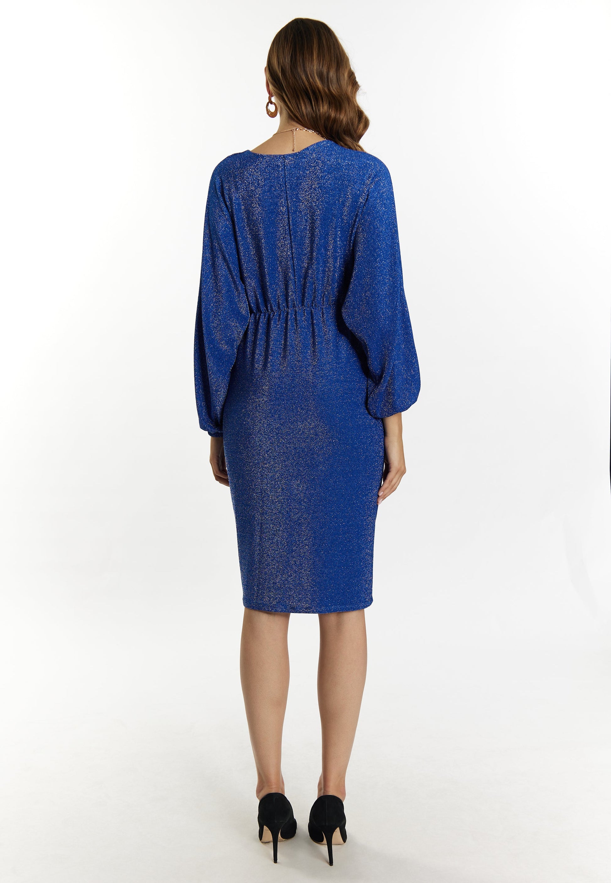 Faina Women's Evening Dress With Shiny Yarn