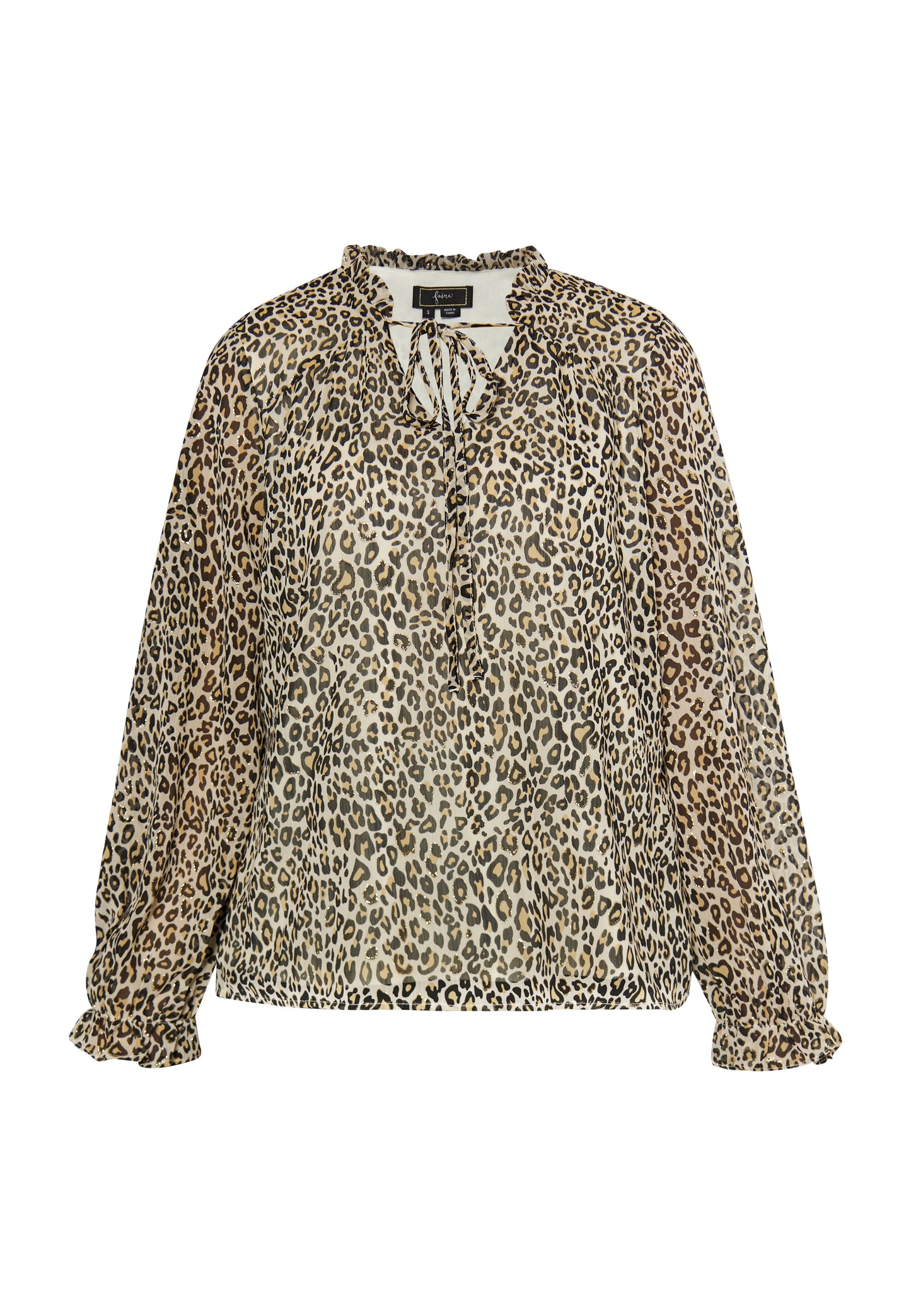 faina Bluse mit Leo-Print