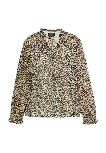 faina Bluse mit Leo-Print