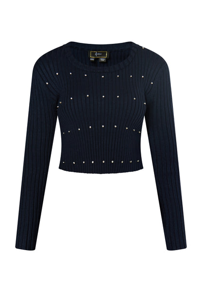 faina Pullover mit Strass-Steinen