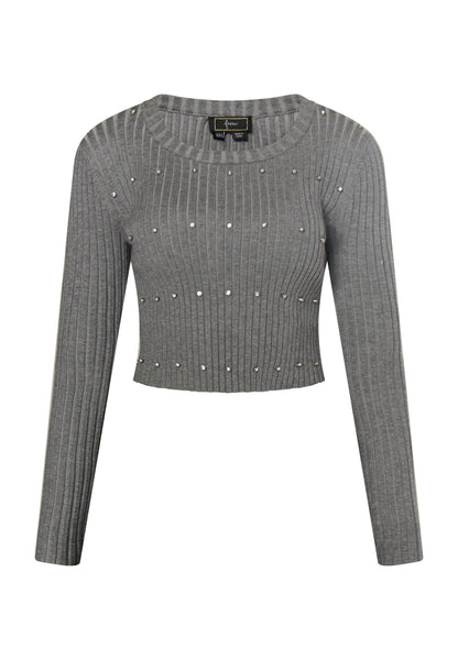 faina Pullover mit Strass-Steinen