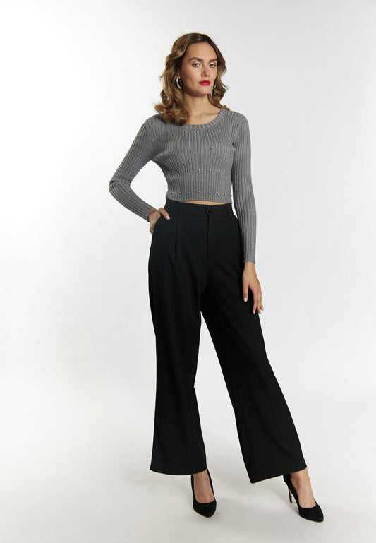faina Pullover mit Strass-Steinen