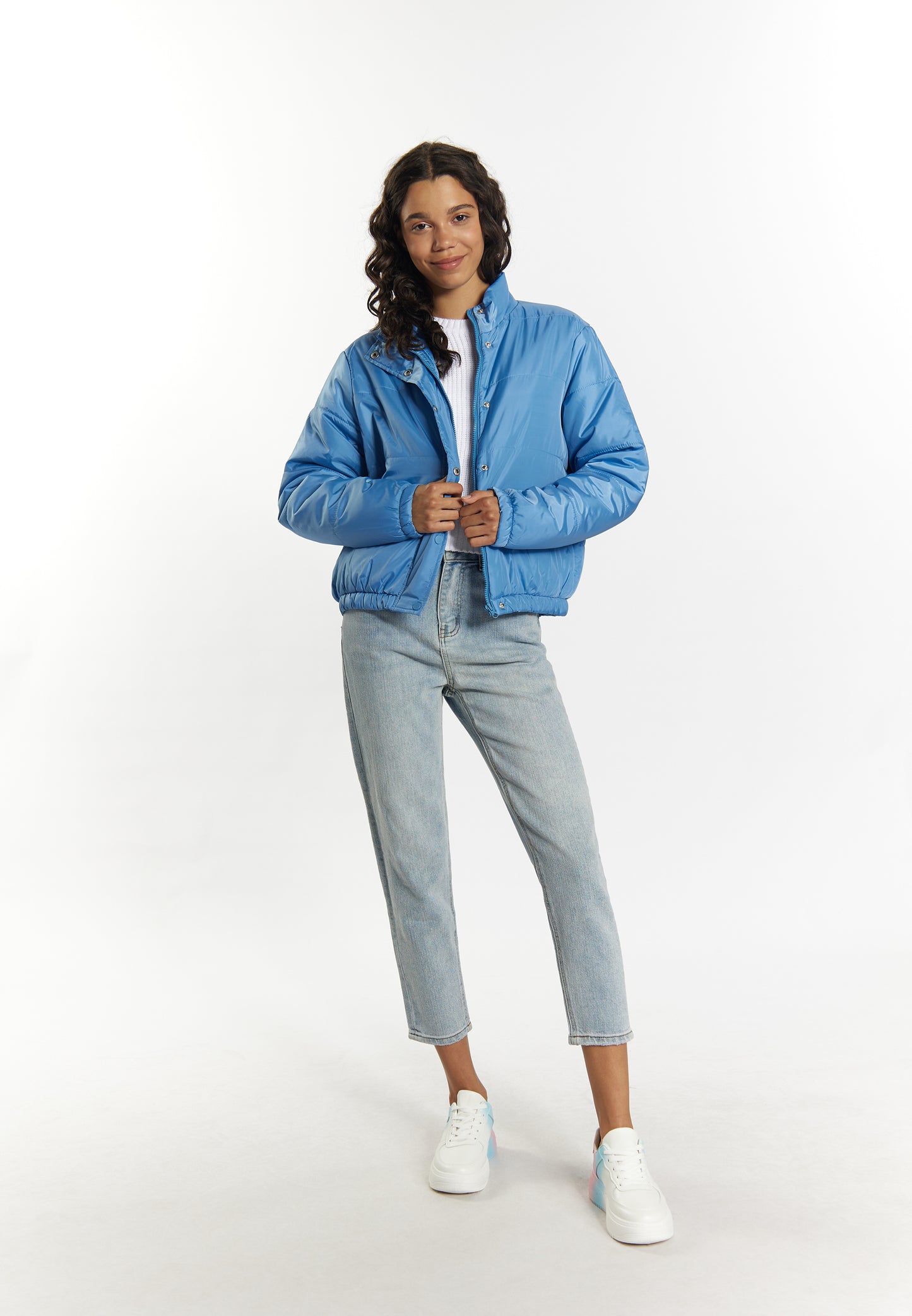 myMo Women's Leicht Wattierte Blousonjacke Blonda