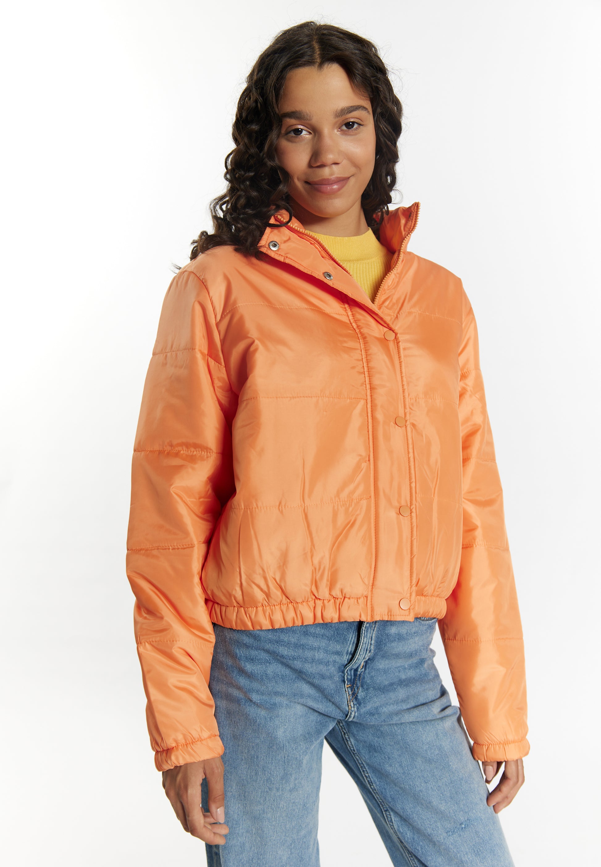 myMo Women's Leicht Wattierte Blousonjacke Blonda