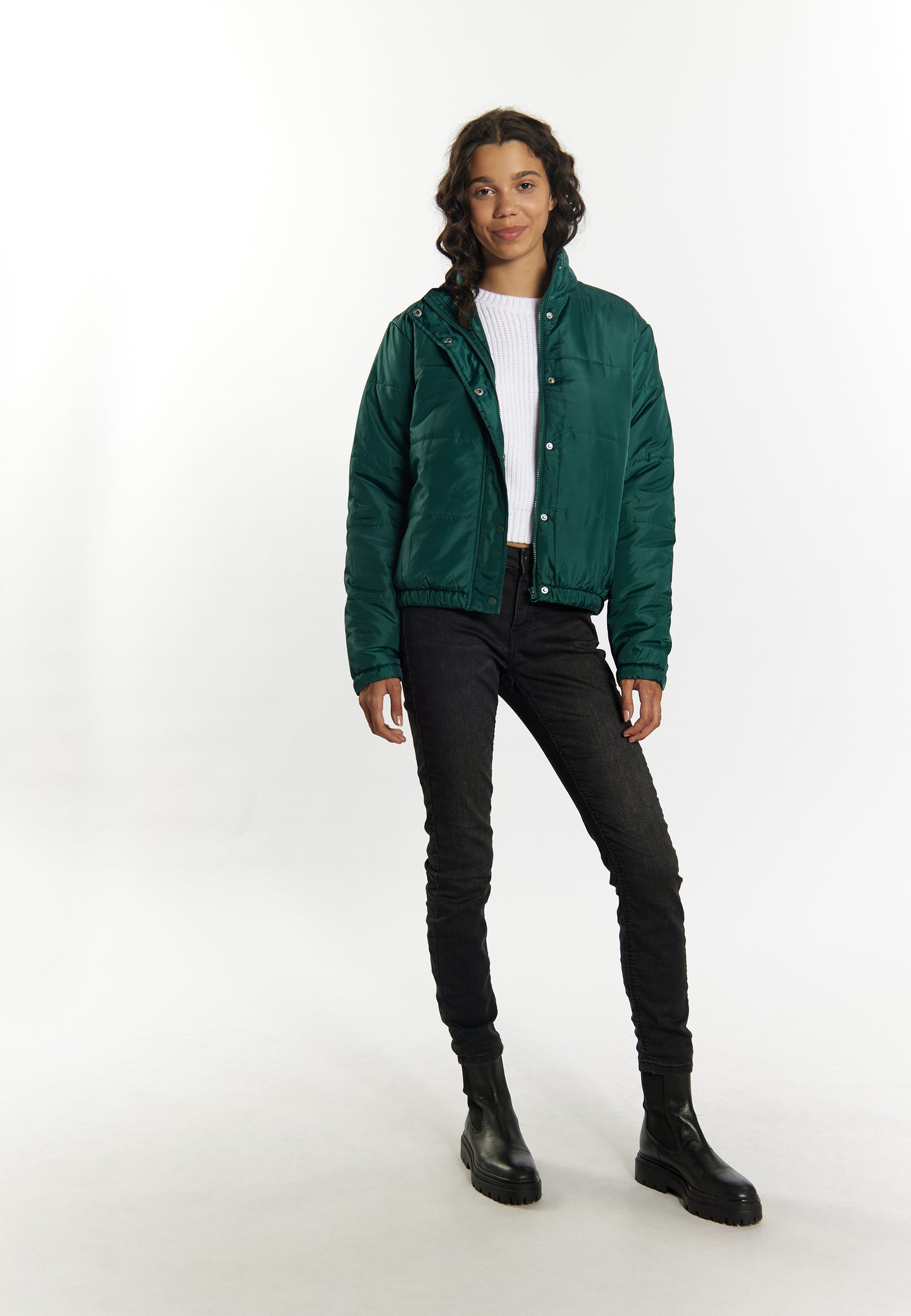 myMo Damen Ghtly Gef�tterte Blouson-Jacke