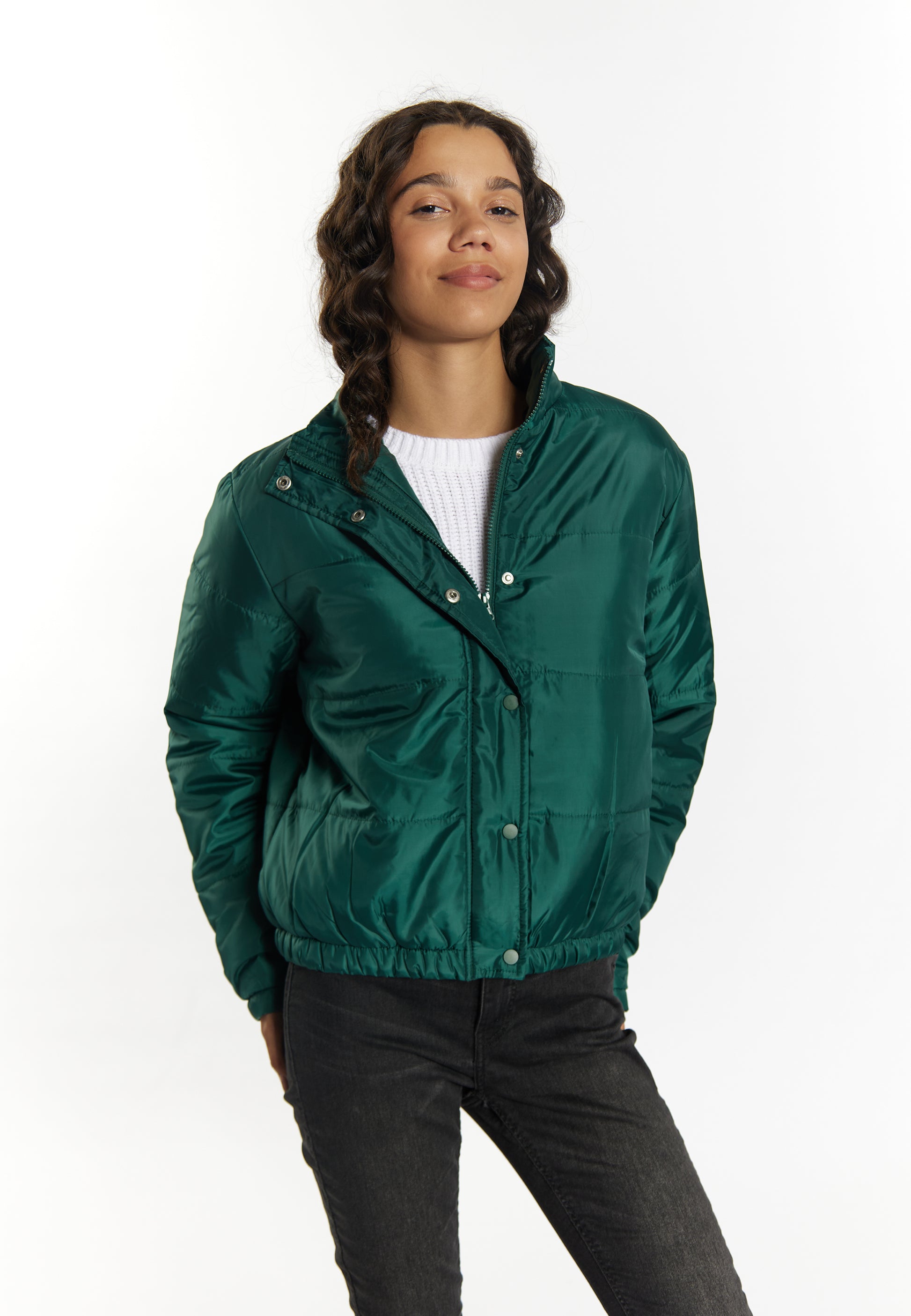 myMo Damen Ghtly Gef�tterte Blouson-Jacke