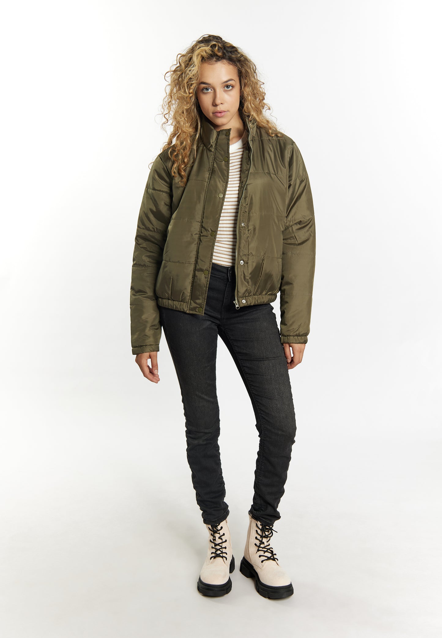 myMo Damen Ghtly Gef�tterte Blouson-Jacke