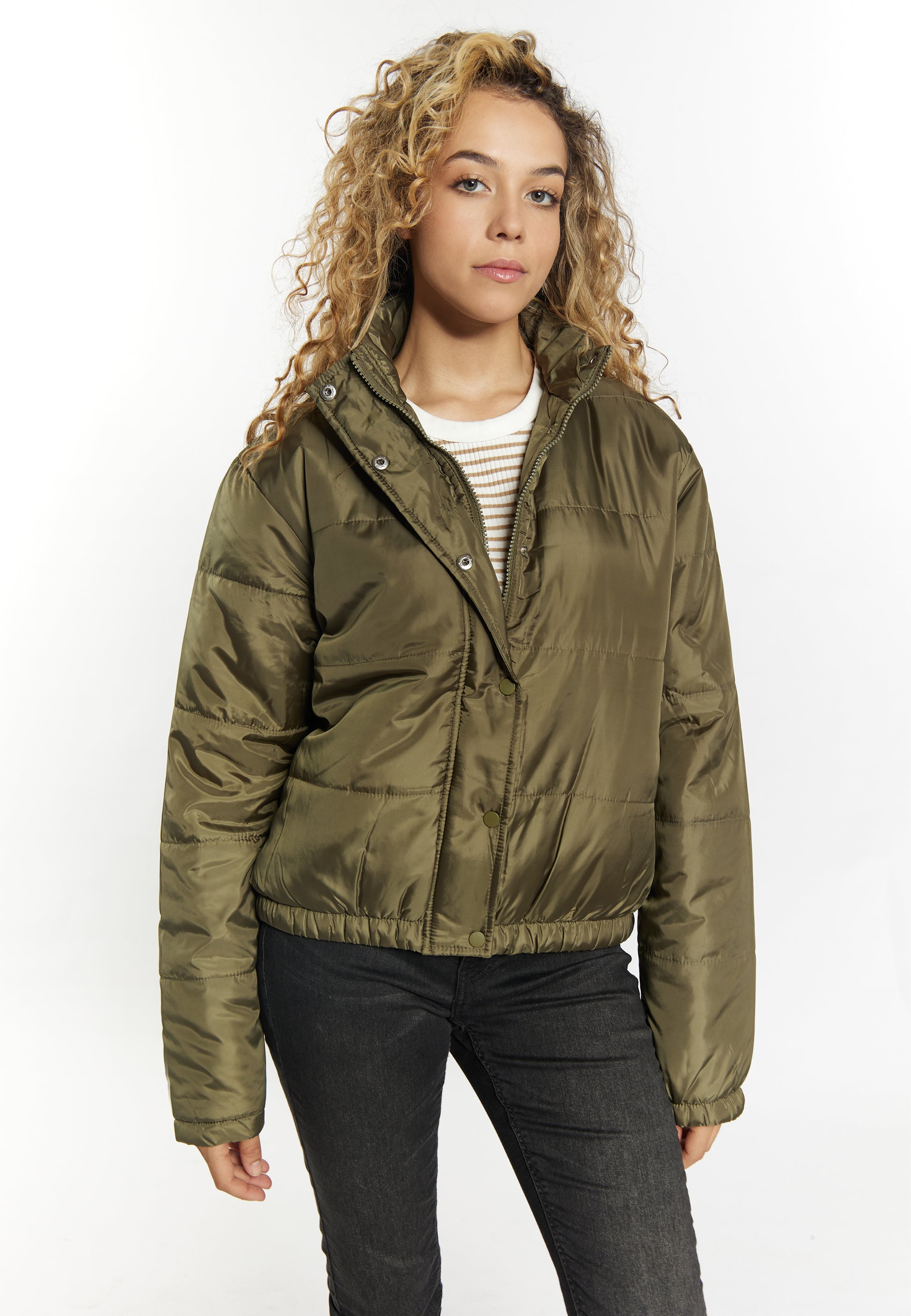 myMo Damen Ghtly Gef�tterte Blouson-Jacke