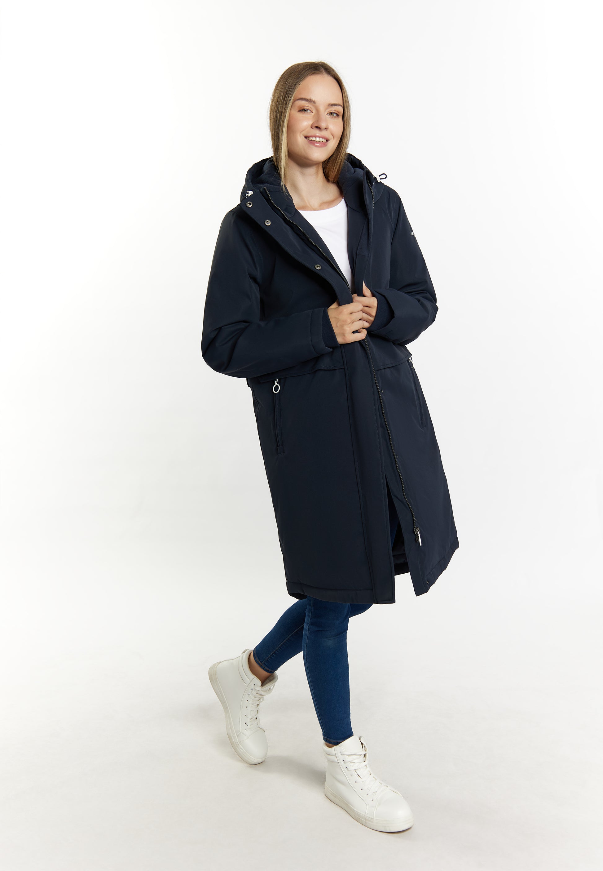DreiMaster Maritim Arktischer Wintermantel für Damen