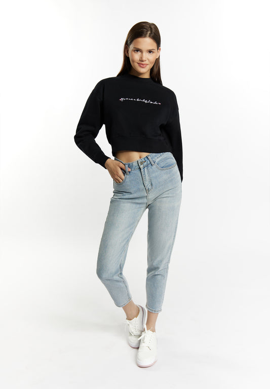 myMo Damen-Sweatshirt in Kurzform