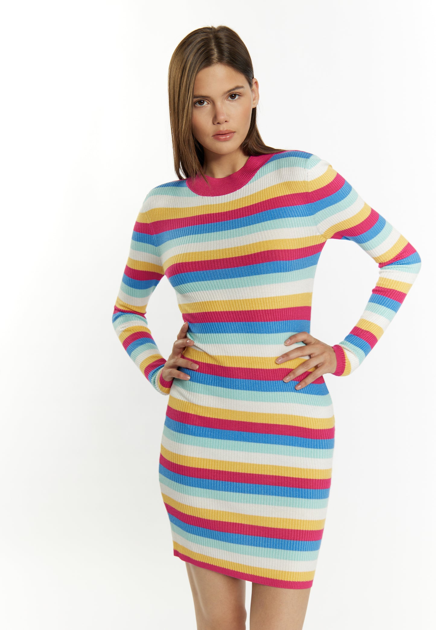 myMo Damen-Strickkleid