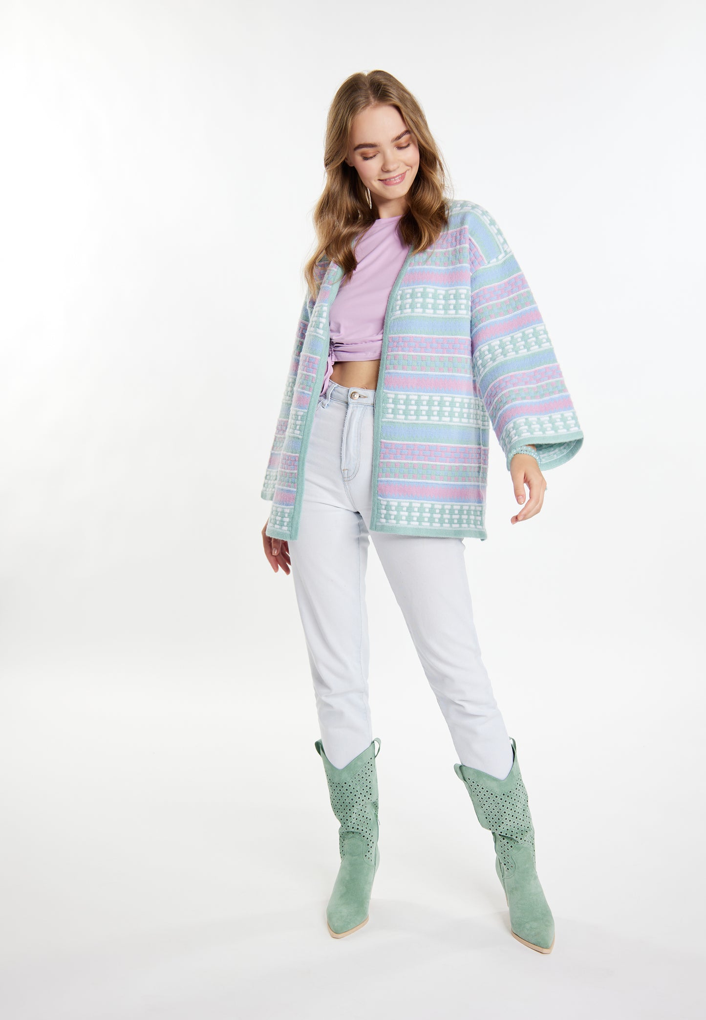 IZIA Damen Strickjacke
