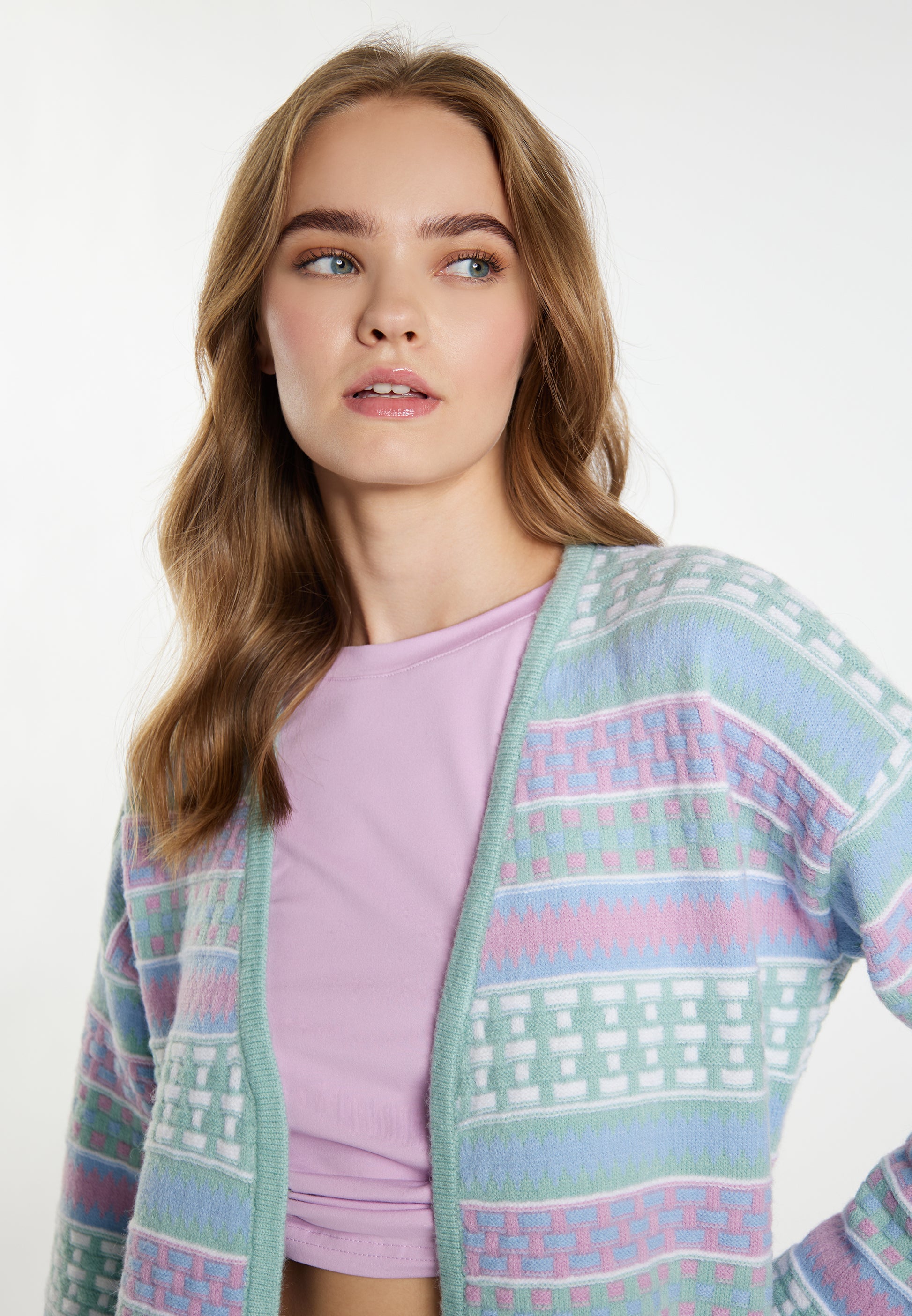 IZIA Damen Strickjacke