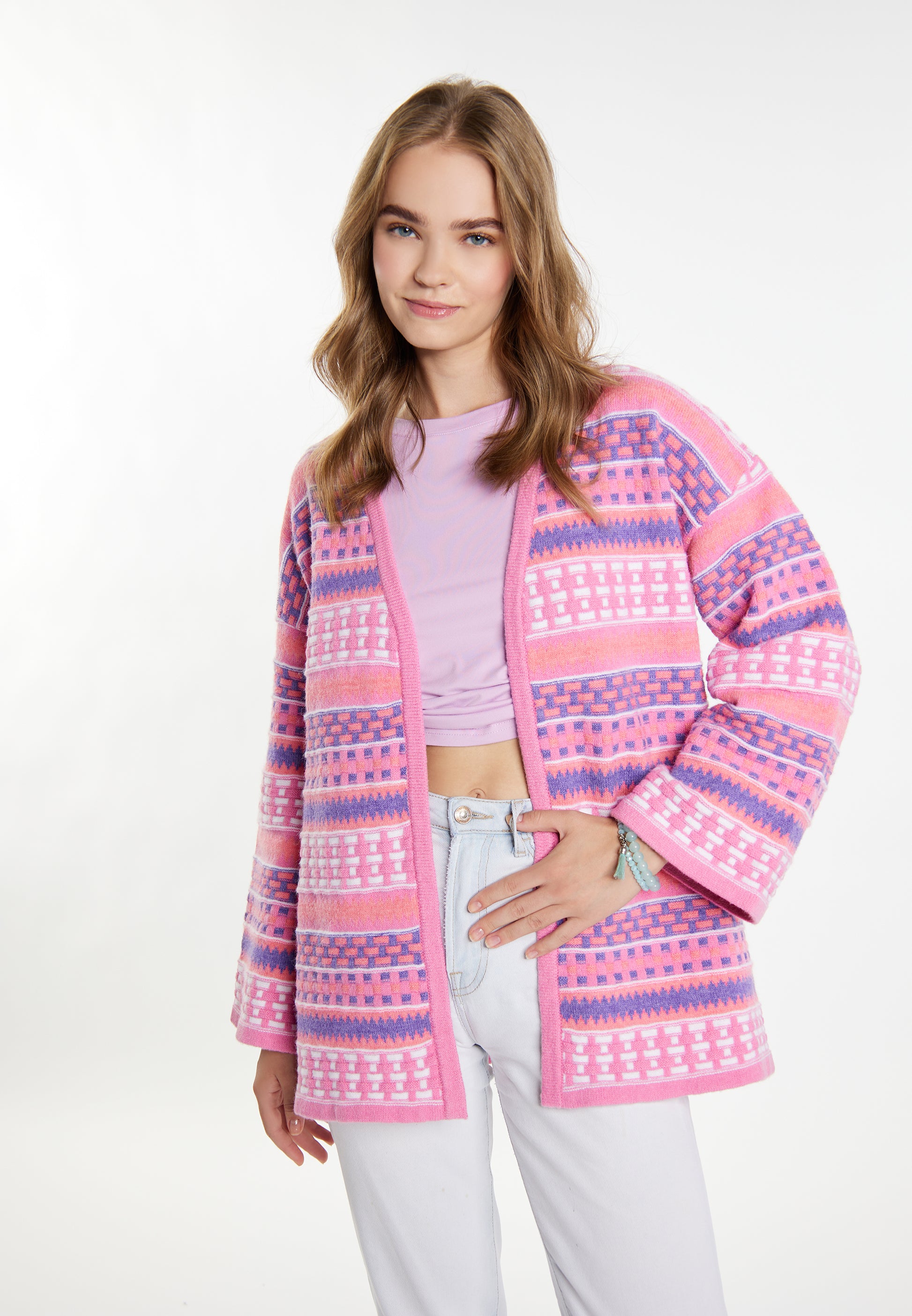 IZIA Damen Strickjacke