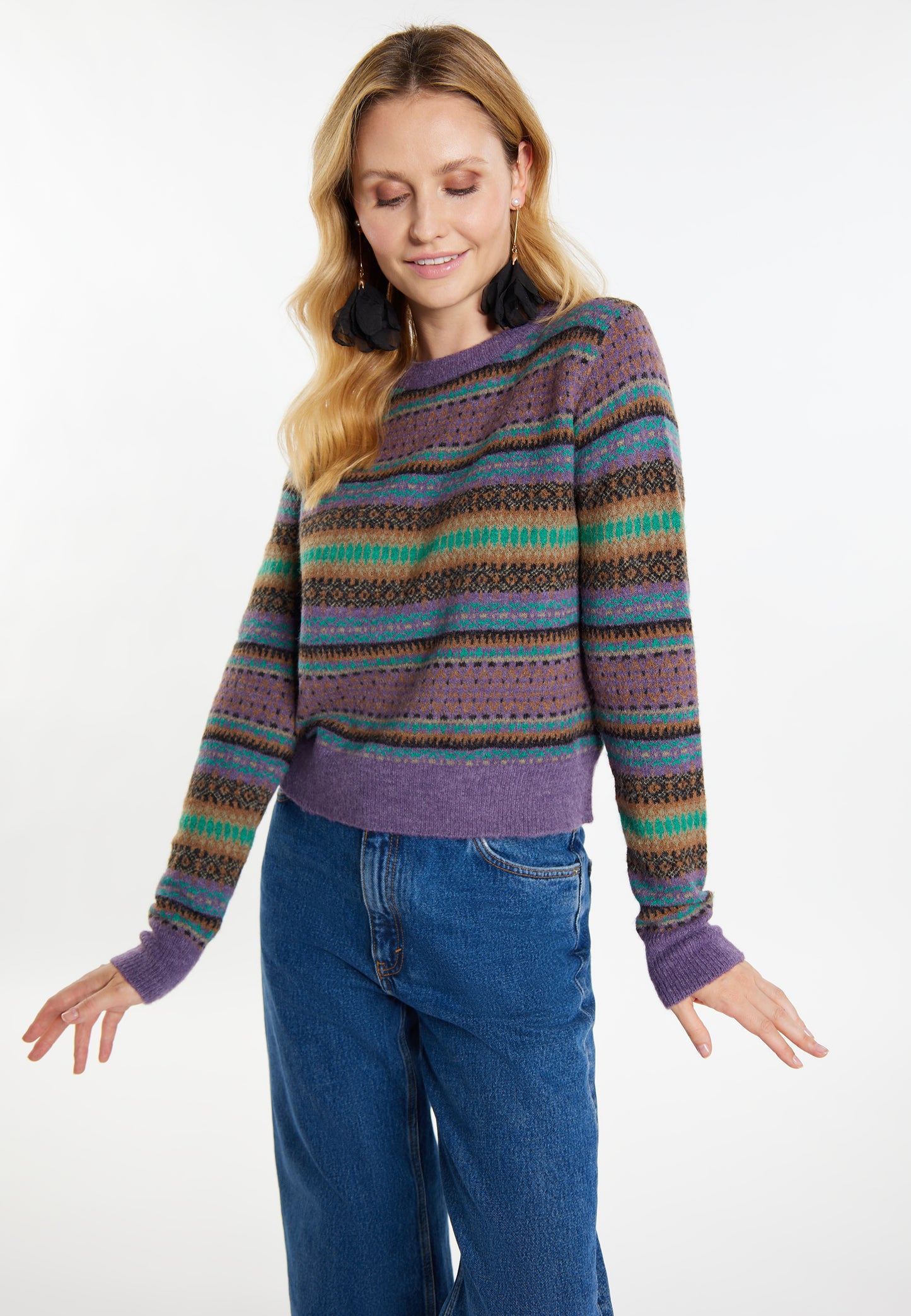 usha FESTIVAL Women's Knit Sweater