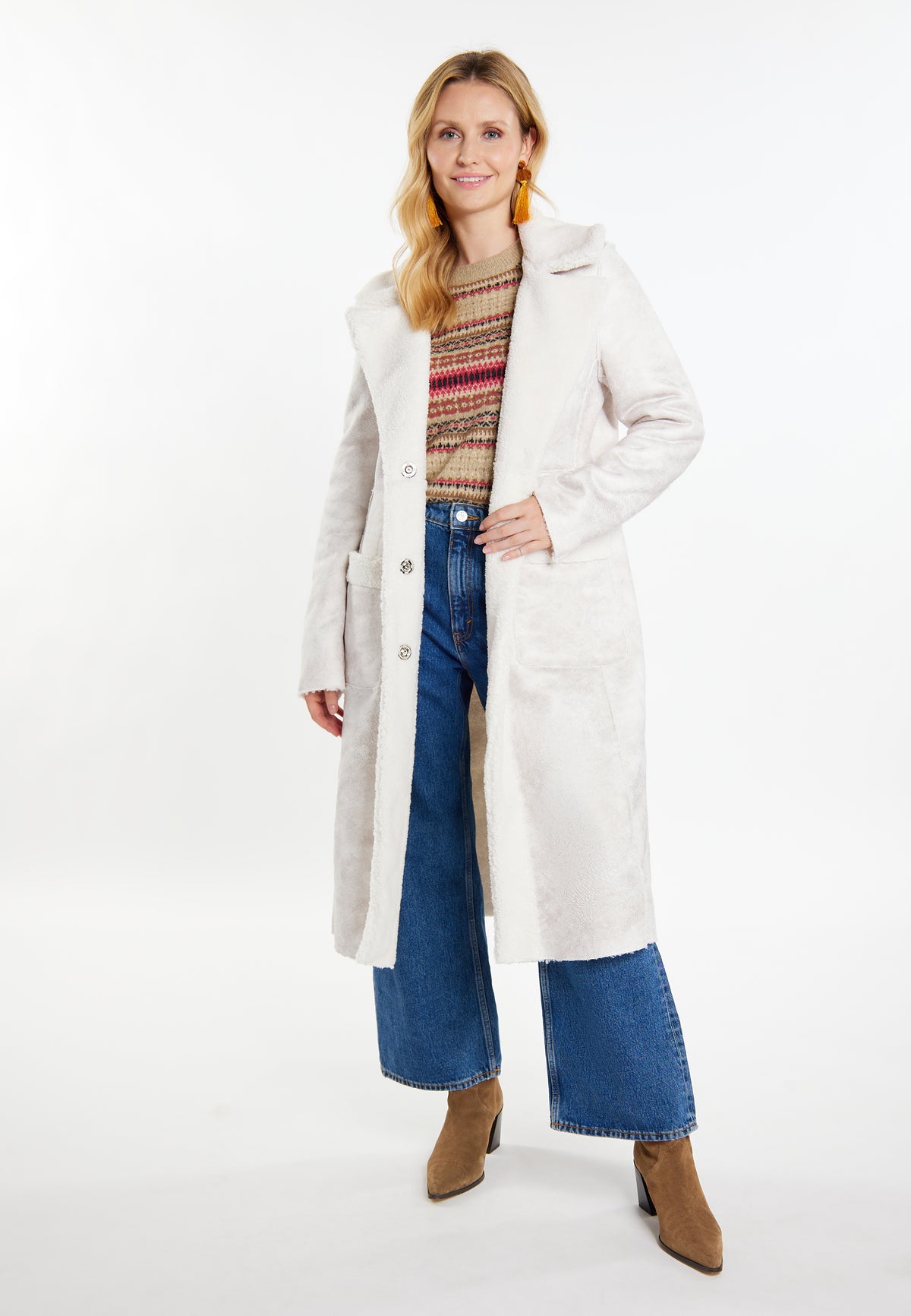 Lomasi Women's Fake Fur Coat
