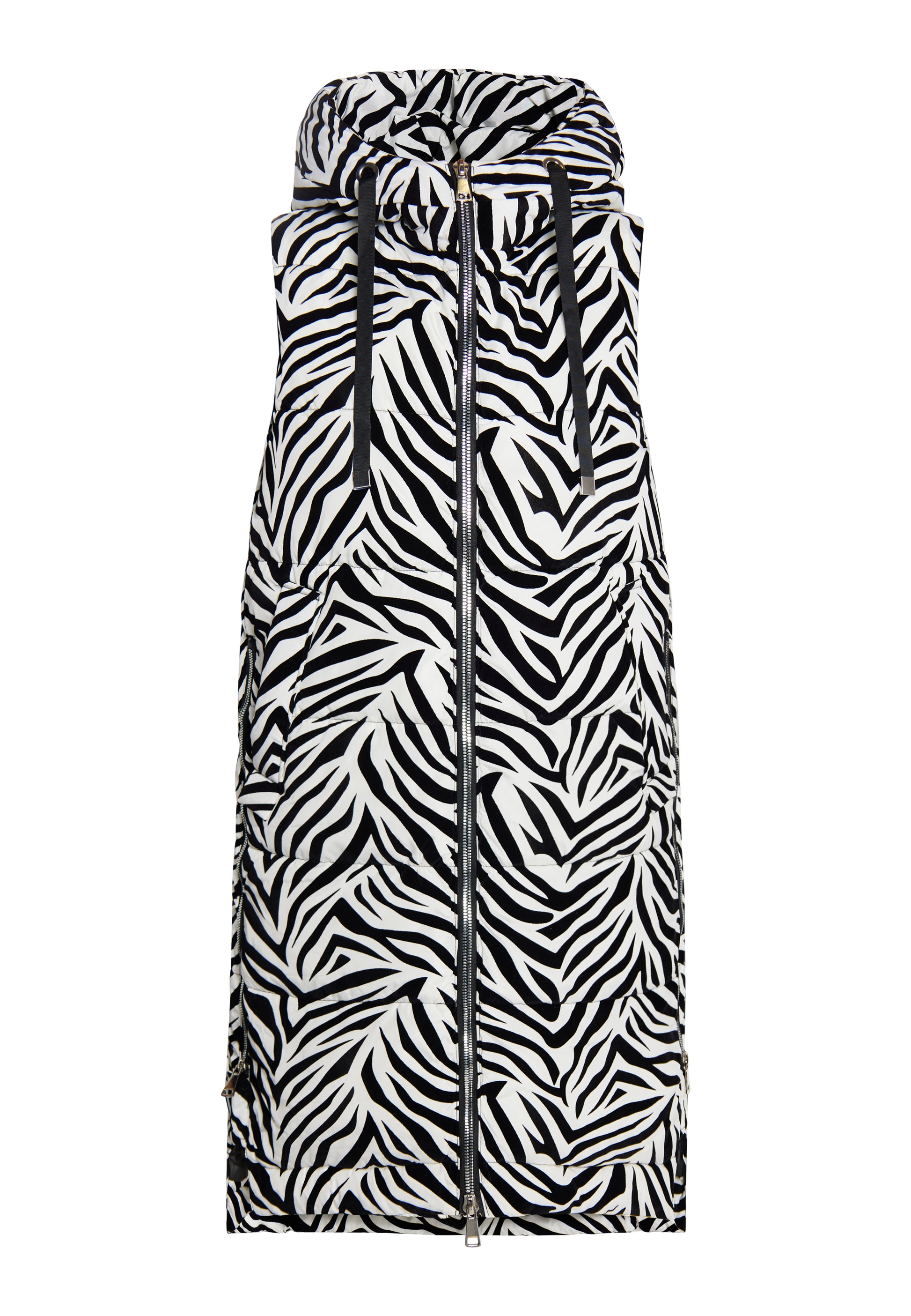 Faina Women's Lange Weste Zebra-Print