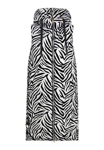 Faina Women's Lange Weste Zebra-Print