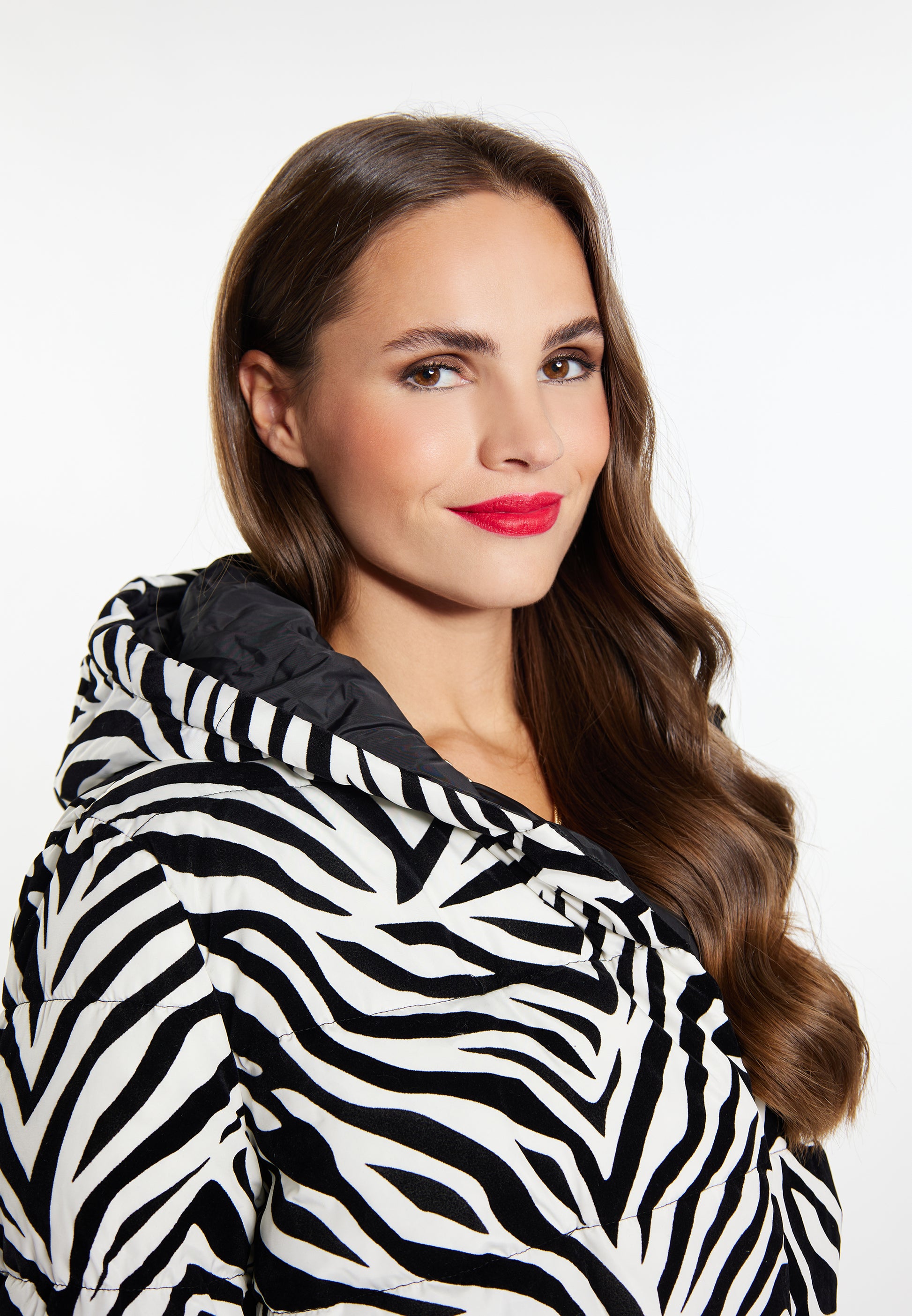 faina Damen Long Steppmantel