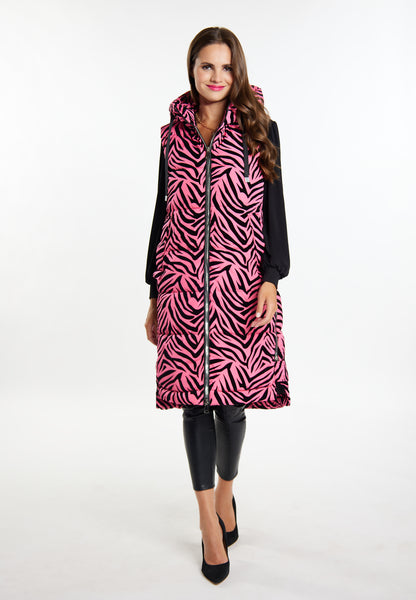 Faina Women's Lange Weste Zebra-Print