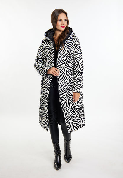 faina Damen Long Steppmantel