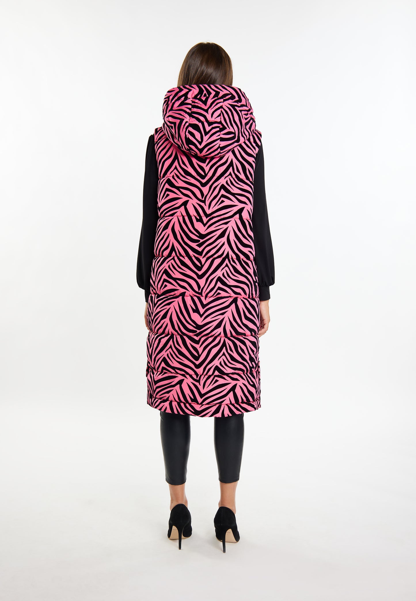 Faina Women's Lange Weste Zebra-Print