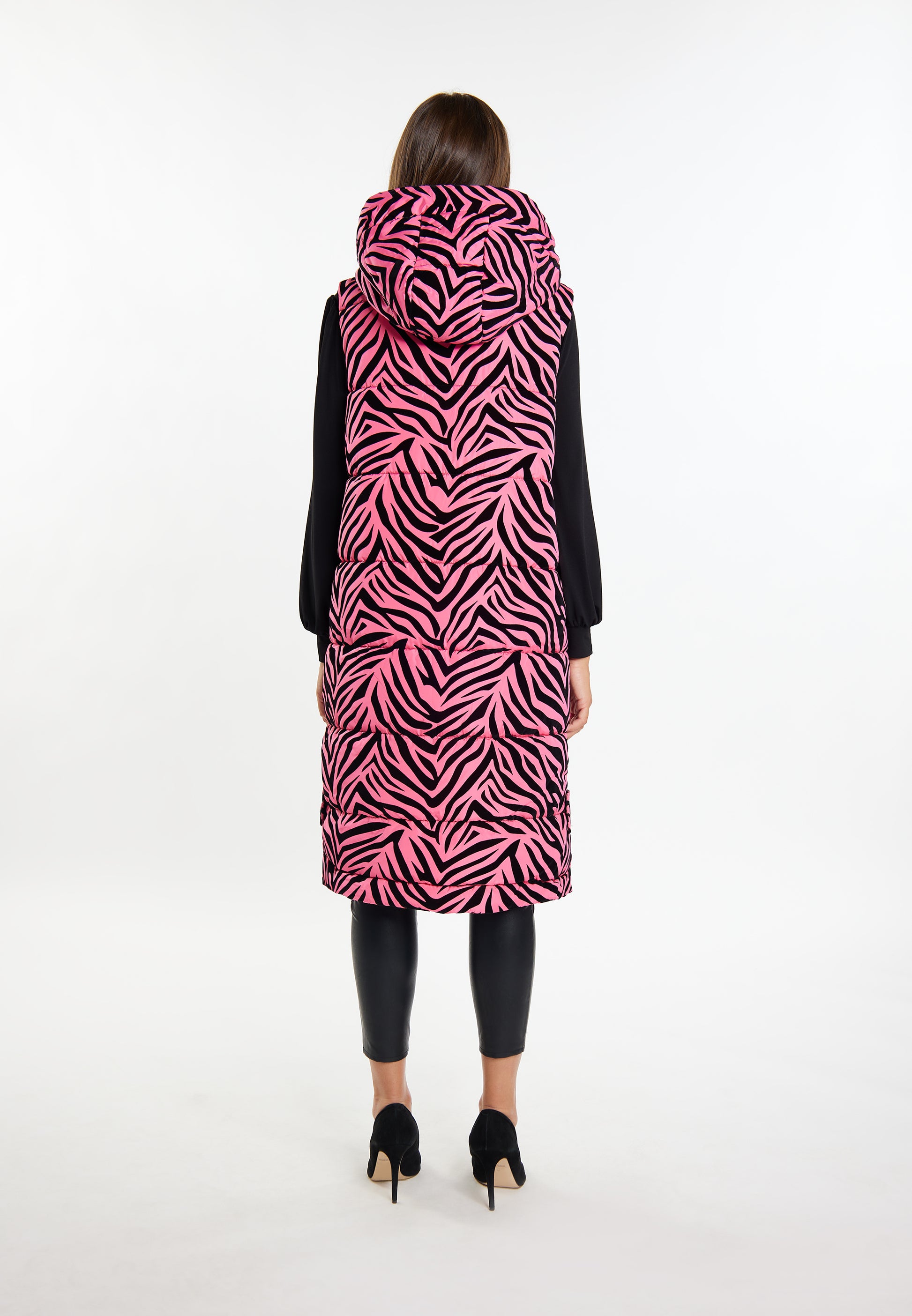 Faina Women's Lange Weste Zebra-Print