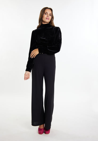 faina Bluse aus Stretchsamt
