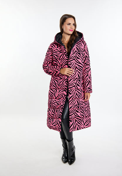 faina Damen Long Steppmantel