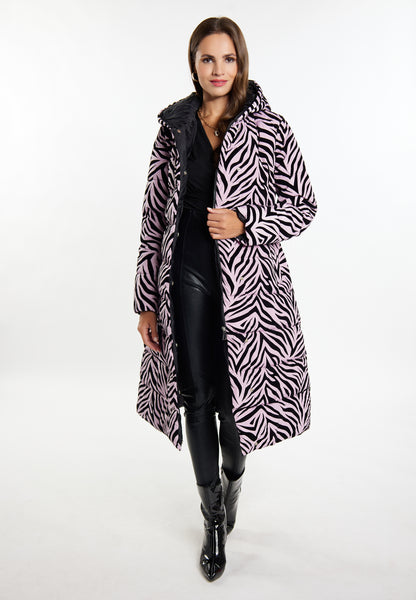 faina Damen Long Steppmantel