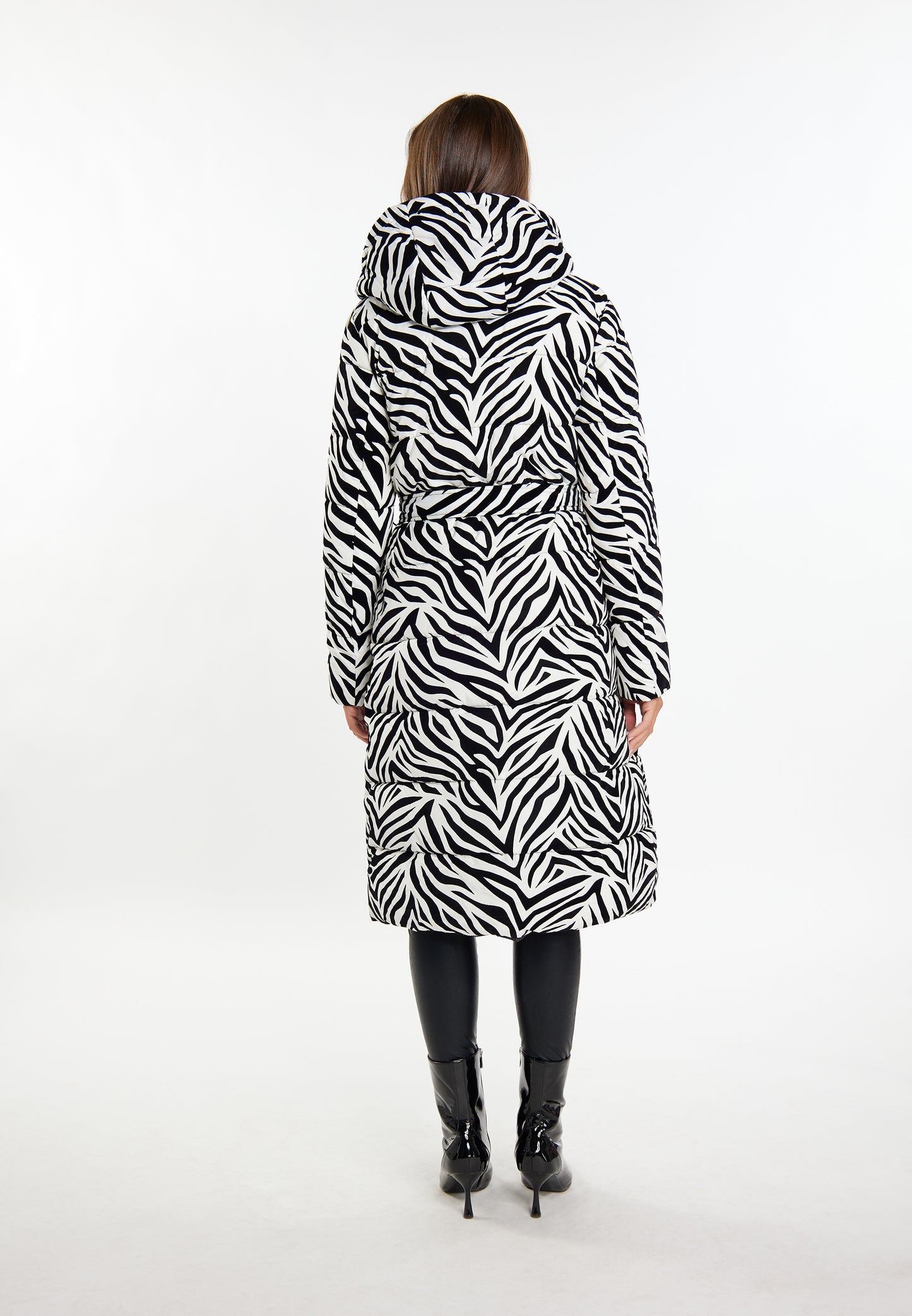 faina Damen Long Steppmantel
