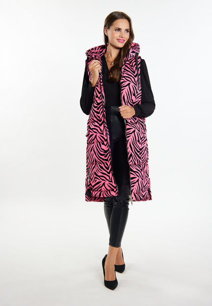 Faina Women's Lange Weste Zebra-Print