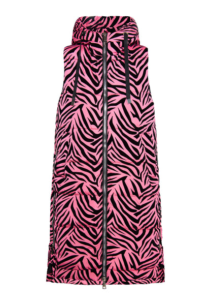 Faina Women's Lange Weste Zebra-Print