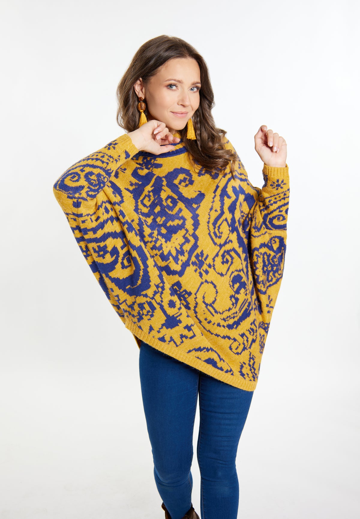 Imala Women's Poncho Sweater