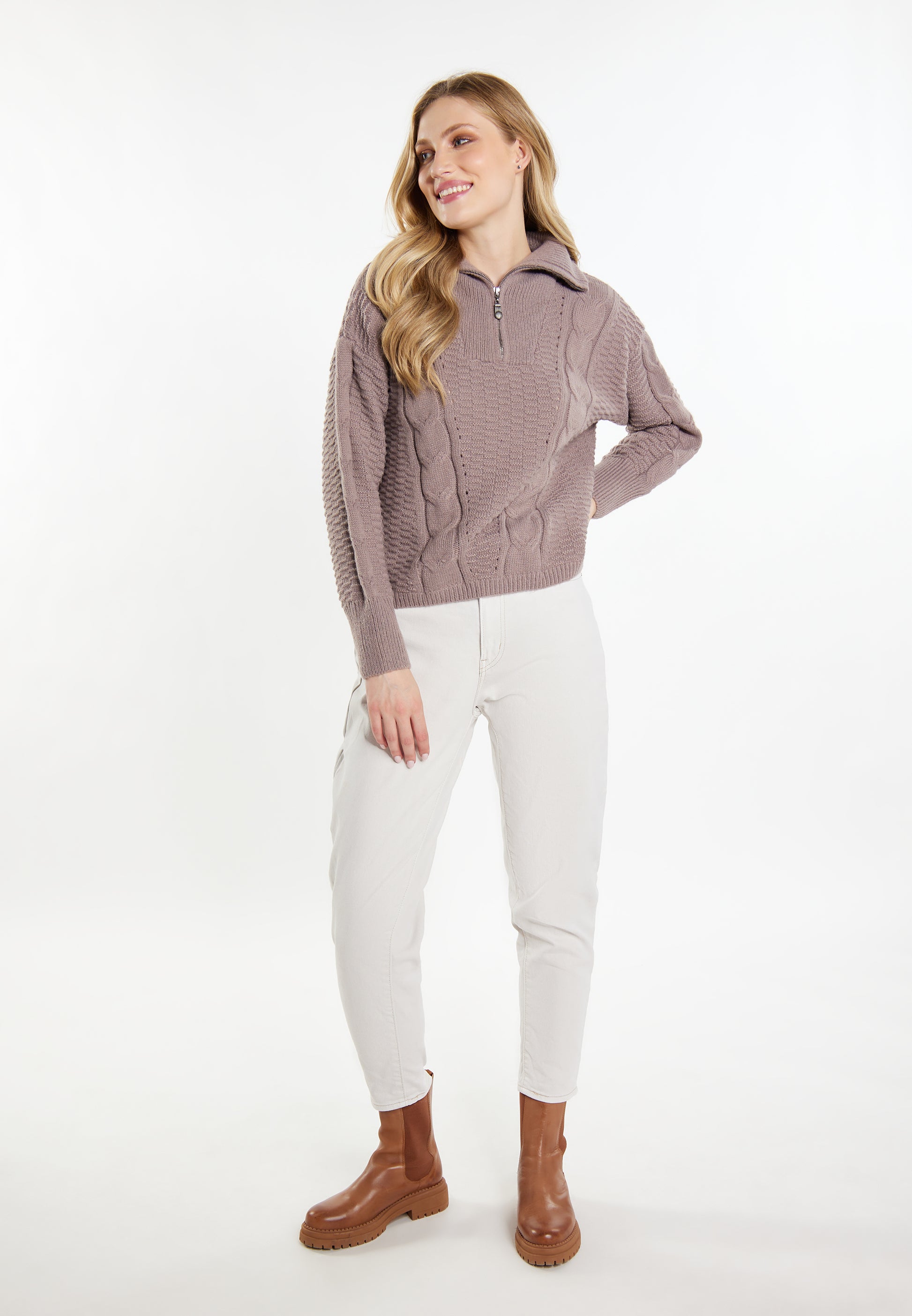 DreiMaster vintage damski sweter dziany