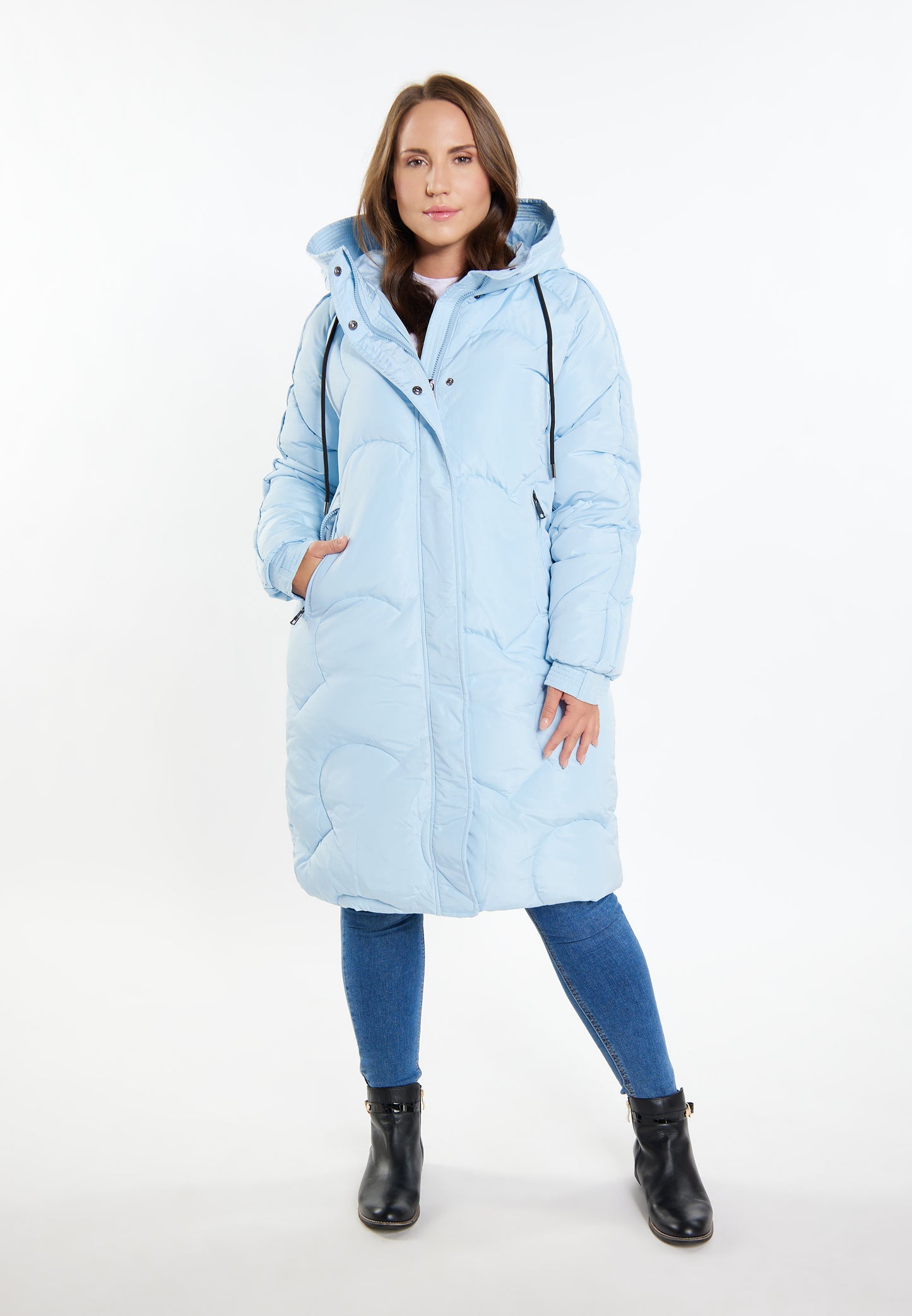 Albee Women's Plus Size Steppmantel