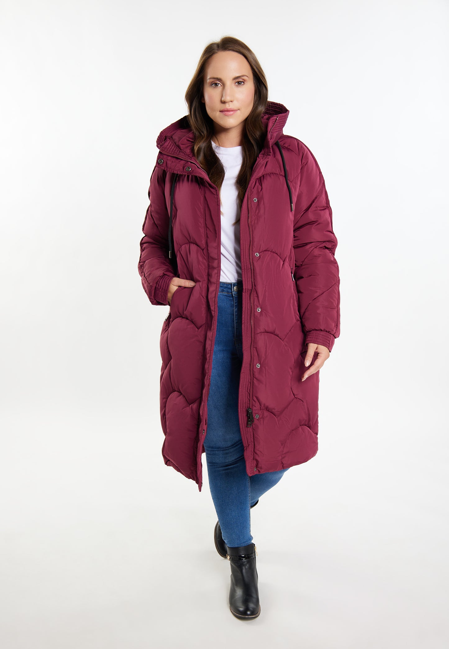 Jeona Women's Plus Size Quilted Coat