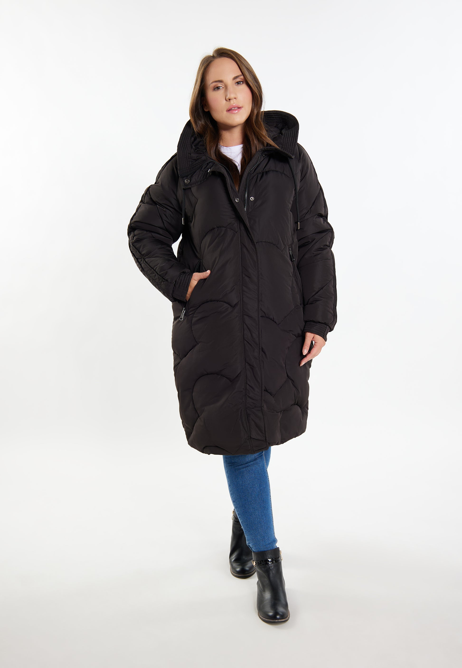 Jeona Women's Plus Size Quilted Coat