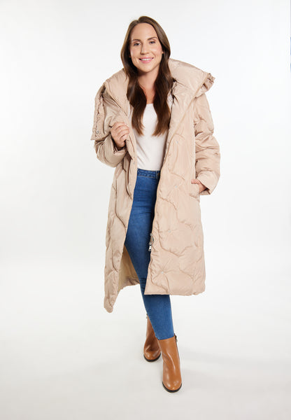 usha Women's Long Quilted Coat