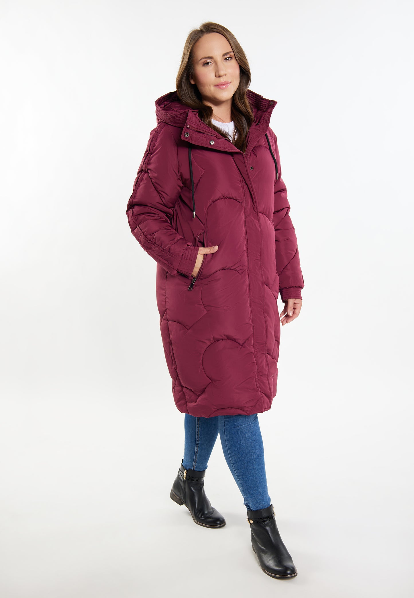 Jeona Women's Plus Size Quilted Coat