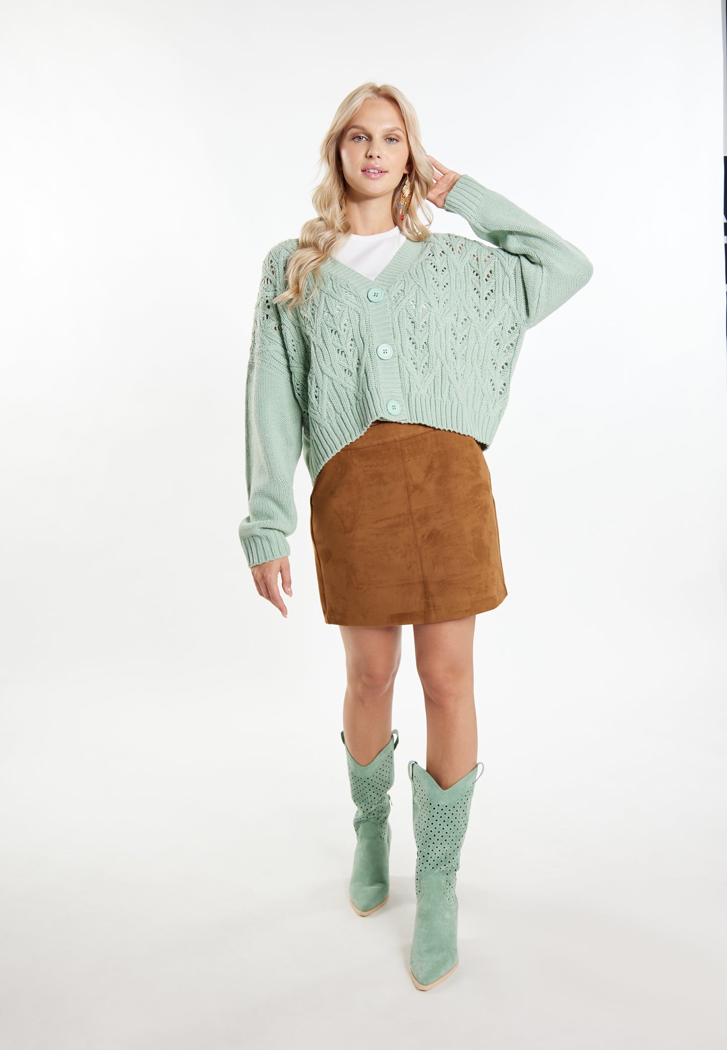 IZIA Damen-Strickjacke