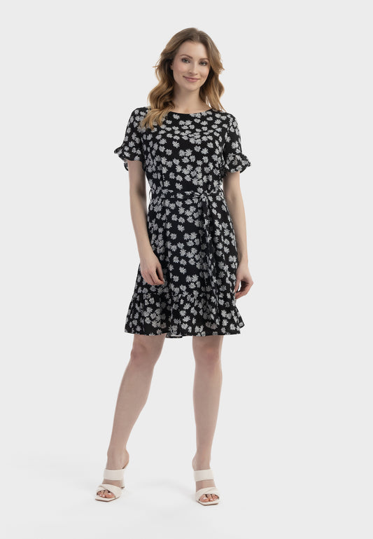 Jeona Women's Midi Dress With Ruffles