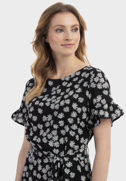Albee Women's Midi Dress With Ruffles