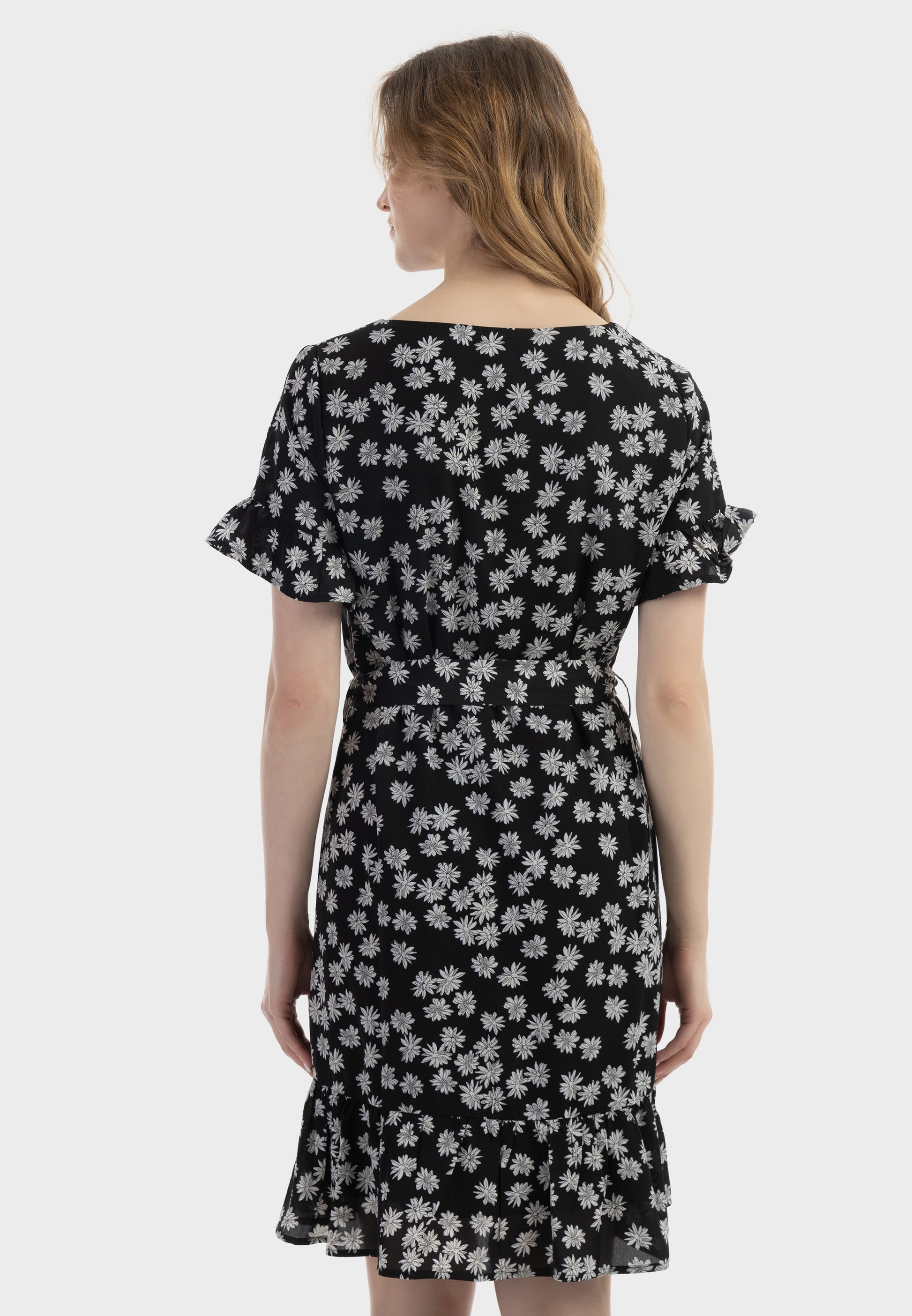Albee Women's Midi Dress With Ruffles